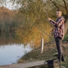 handsome man near river fishing morning 1157 31216